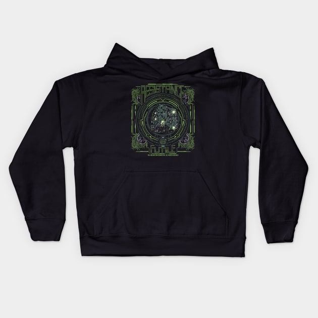 Resistance is Futile Kids Hoodie by Buzatron